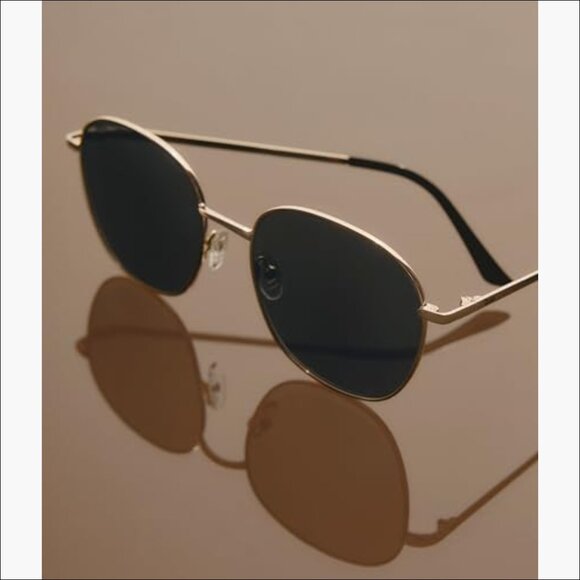 Metal Frame Oversized Round Sunglasses with UV Protection main image 5